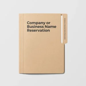 Company or Business Name Reservation