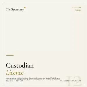 NBFIRA – Custodian Licence
